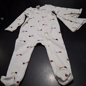 Nordstrom Infants Holiday 2 Piece Sleeper Set   Size 6mo